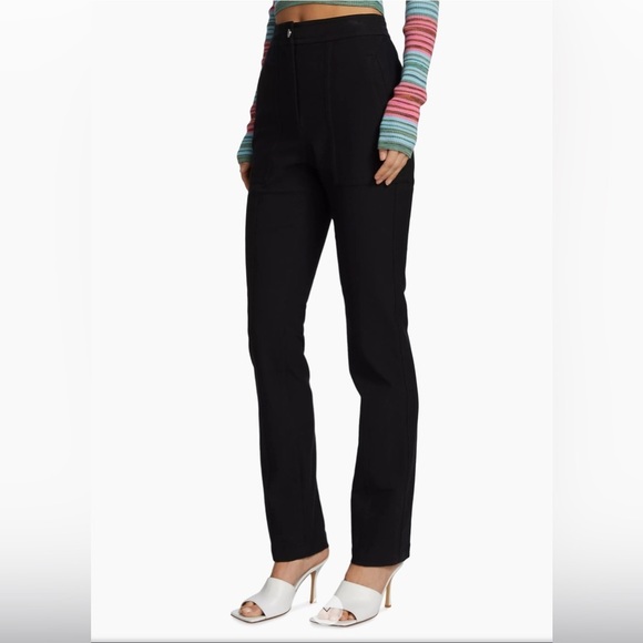 Derek Lam 10 Crosby Noor Seamed High-Waist Pants - Picture 4 of 14